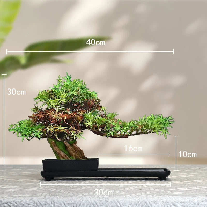 Simulated Welcome Pine Bonsai Ornament