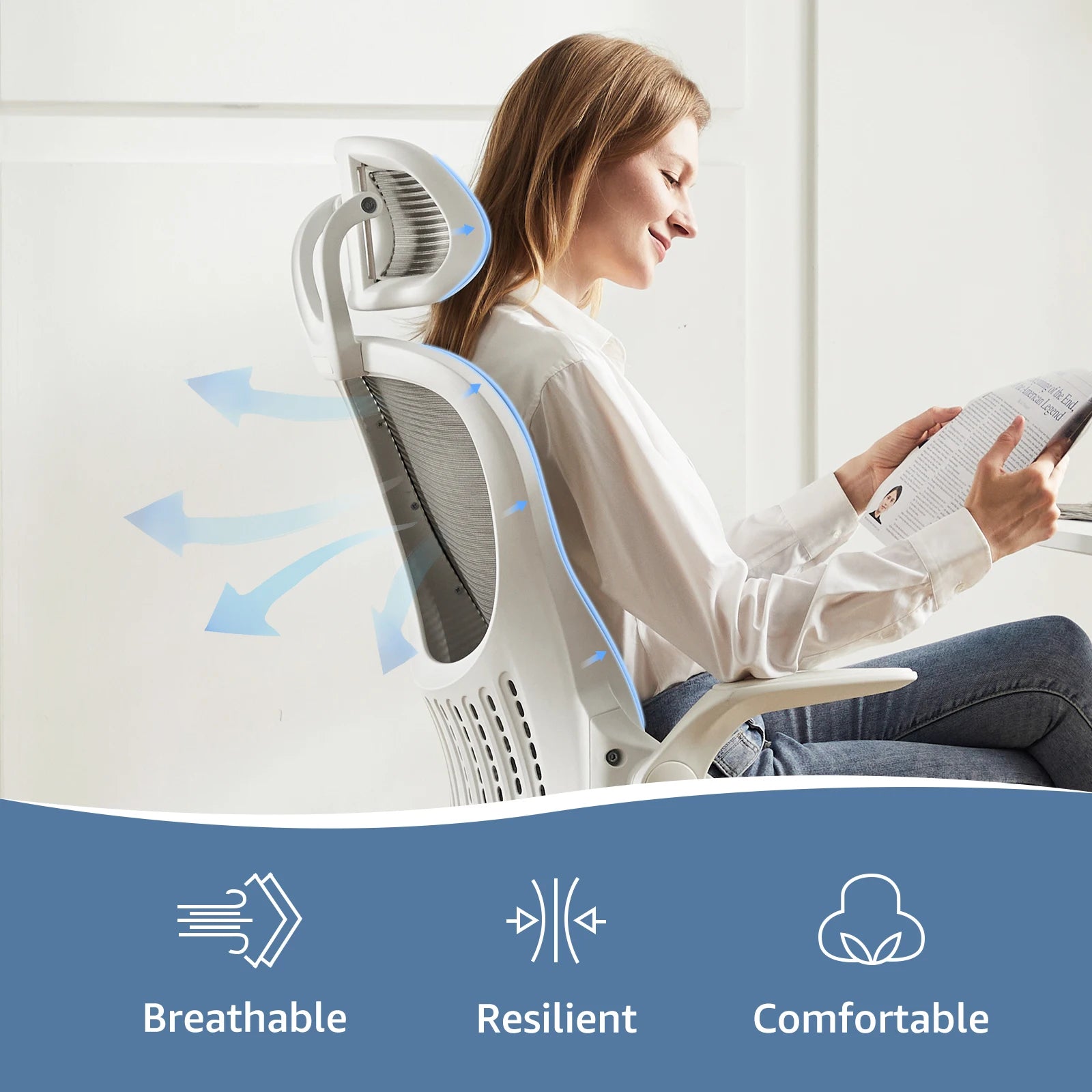 HK Mesh Ergonomic Office Chair: