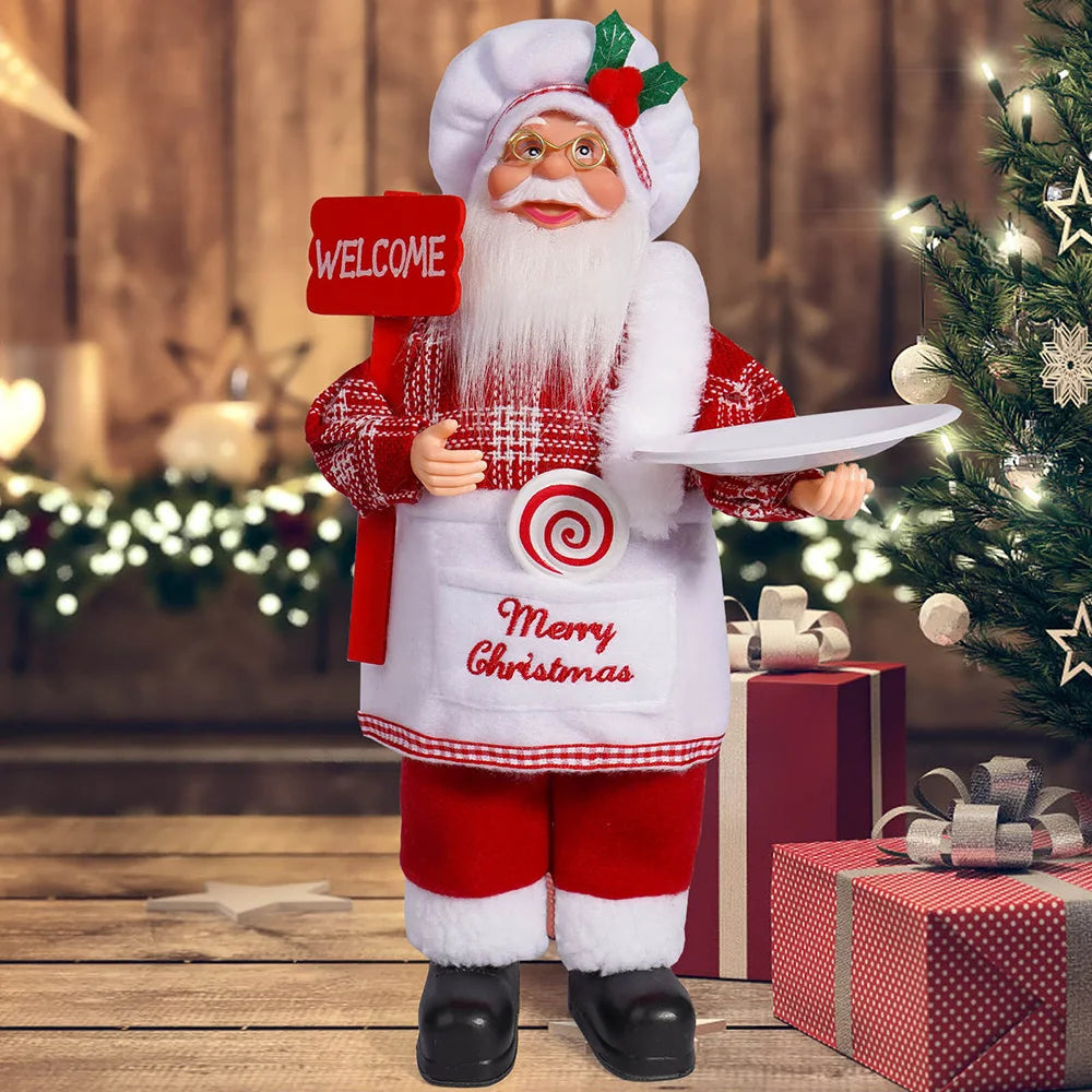 12in Standing Santa Claus Doll