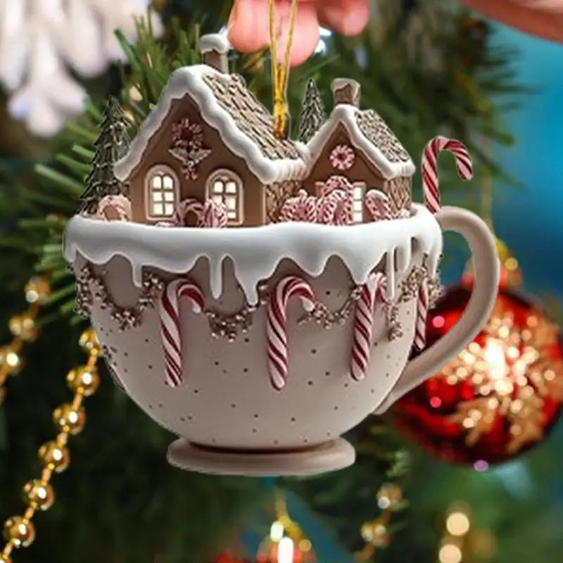 Christmas Coffee Cup Ornaments