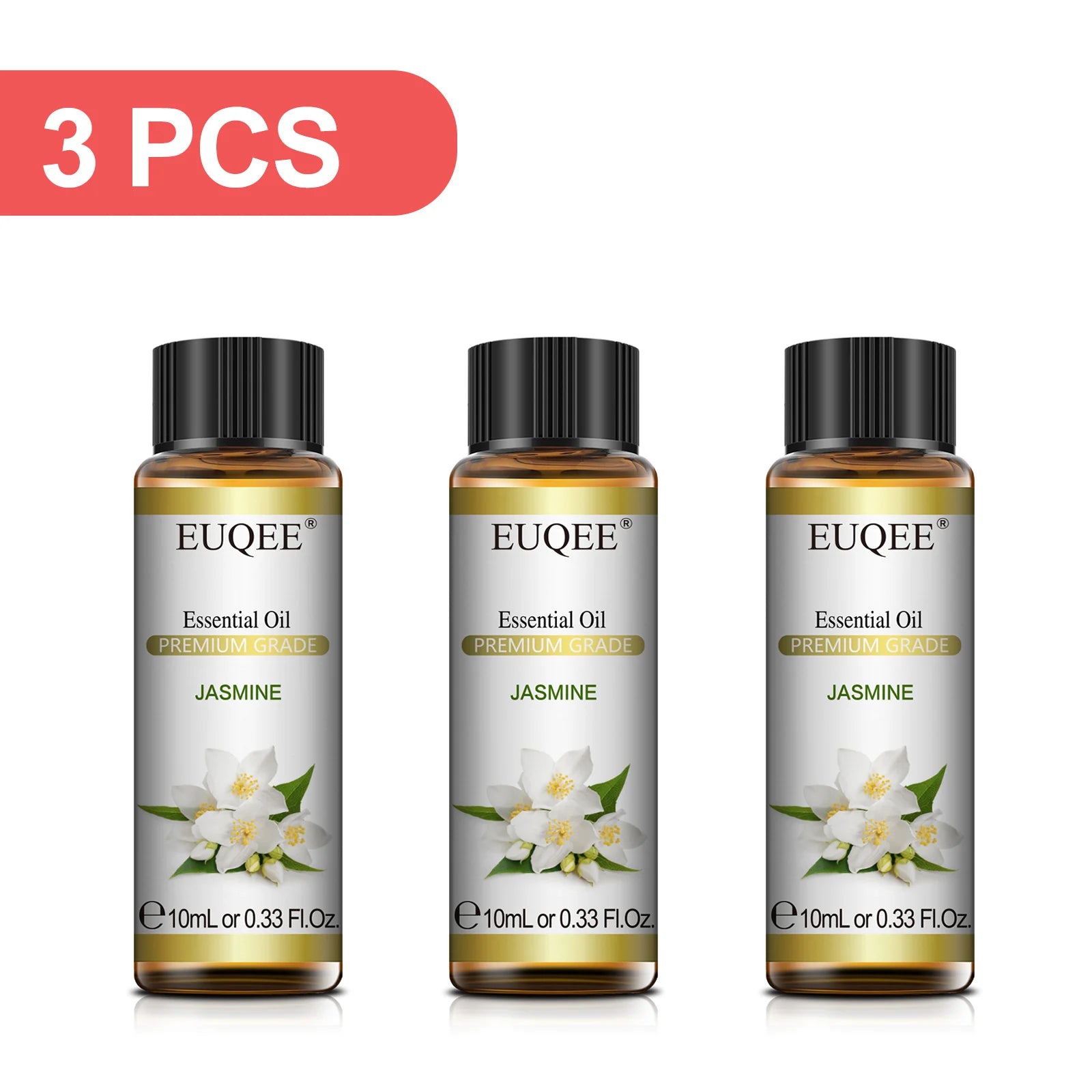 EUQEE 3-Piece Essential Oil Set, 10ml