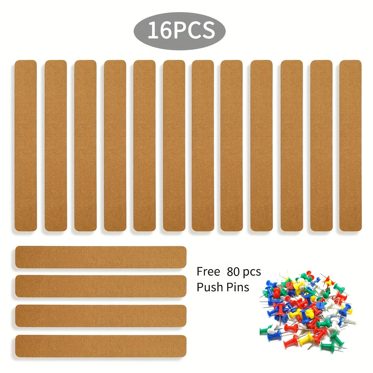 Self-Adhesive Cork Board Strips