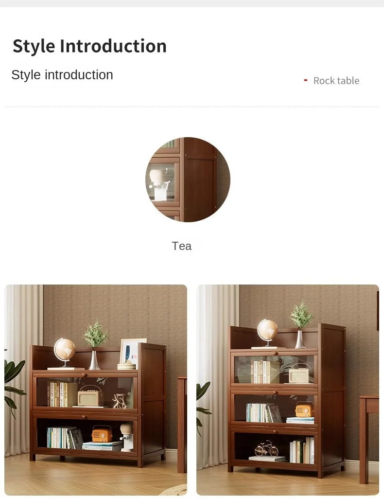 Floor-Standing Bookshelf with Doors