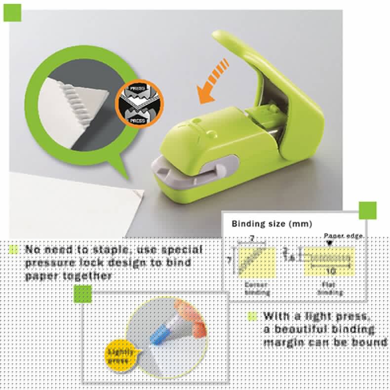 Staple less Paper Stapler