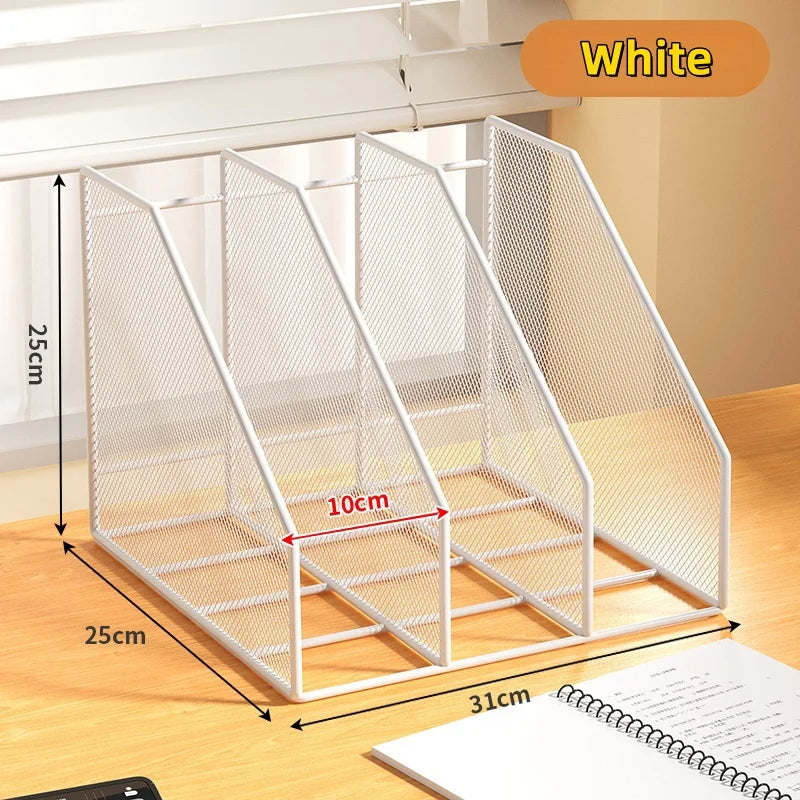 Metal File Rack Desktop Organizer