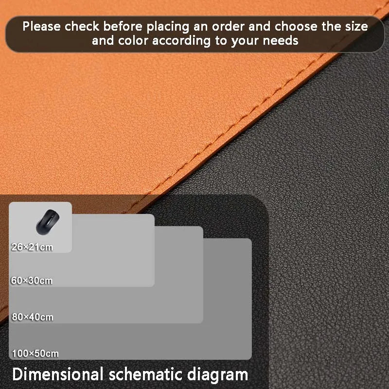Large PU Leather Desk Mat