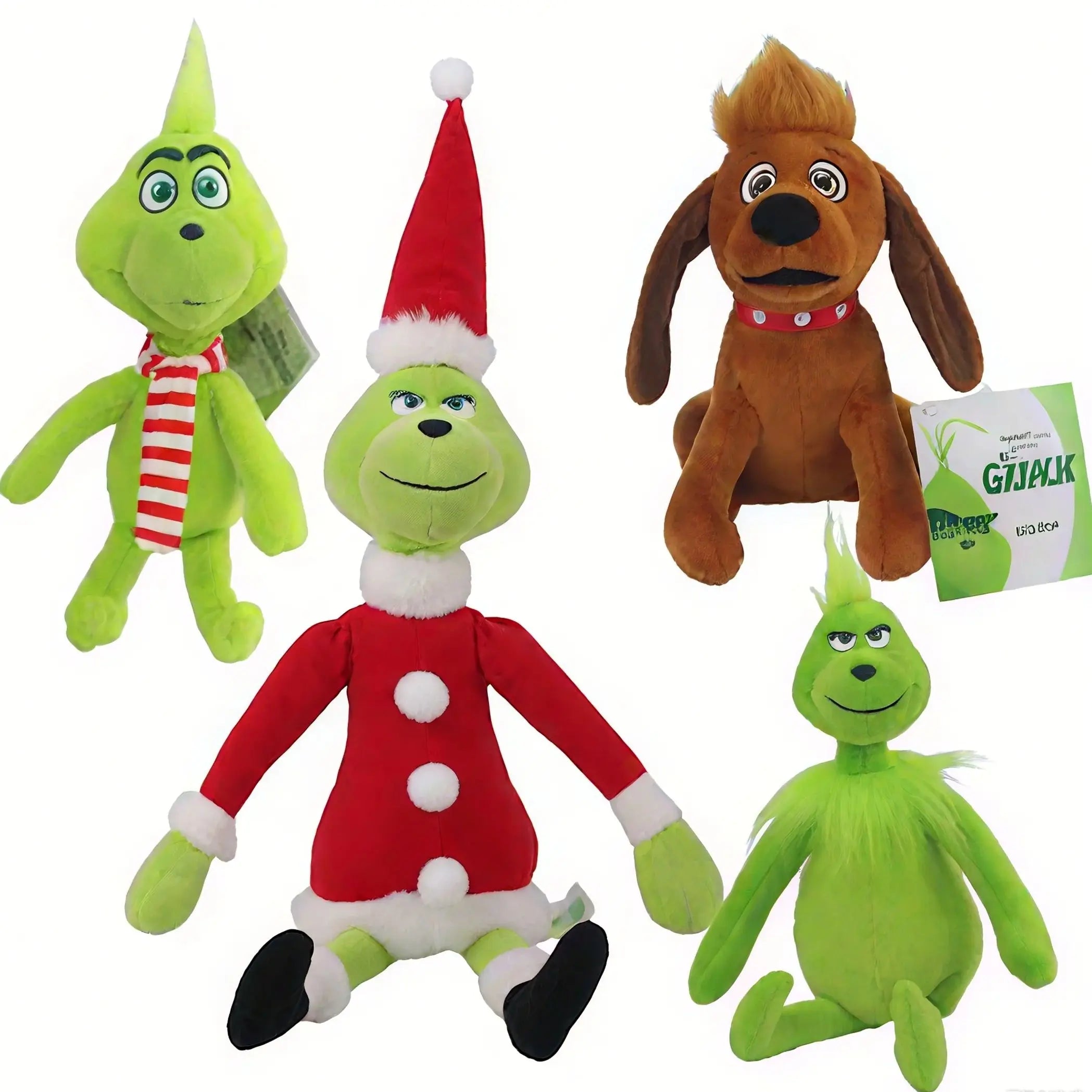 Green Shaggy Grinch Plush Doll