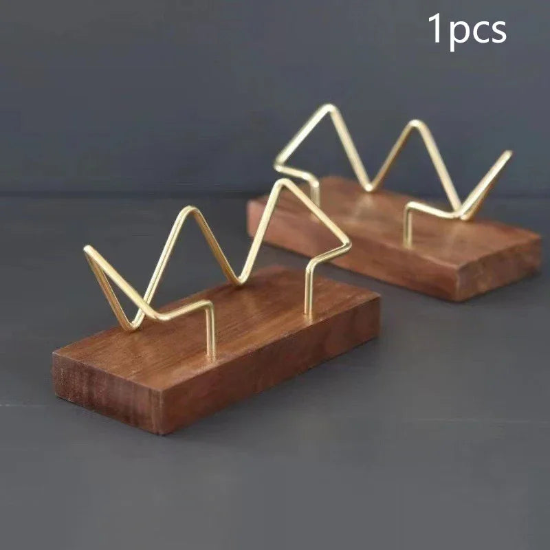 Wooden Business Card Holder Organizer