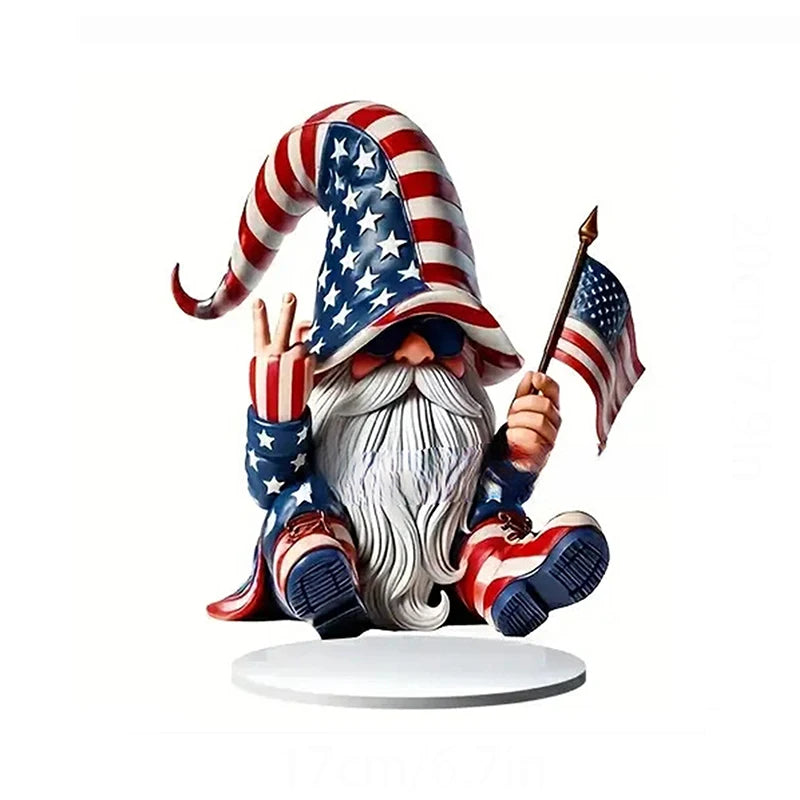 4th of July Eagle Gnome Figurine