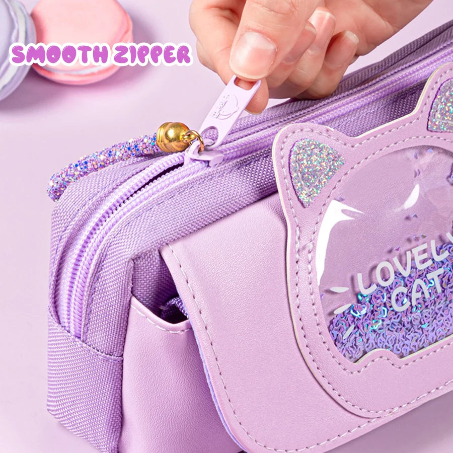 Kawaii Quicksand Pencil Case
