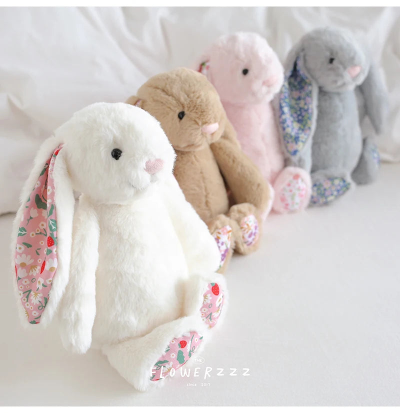Cartoon Floral Bunny Plush Toy