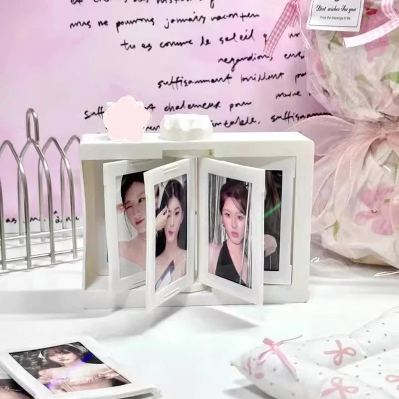 Rotatable K-Pop Photocard Display Frame
