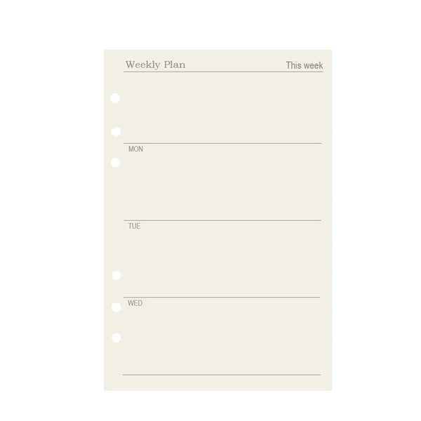 Loose Leaf Notebook Refill Paper Set