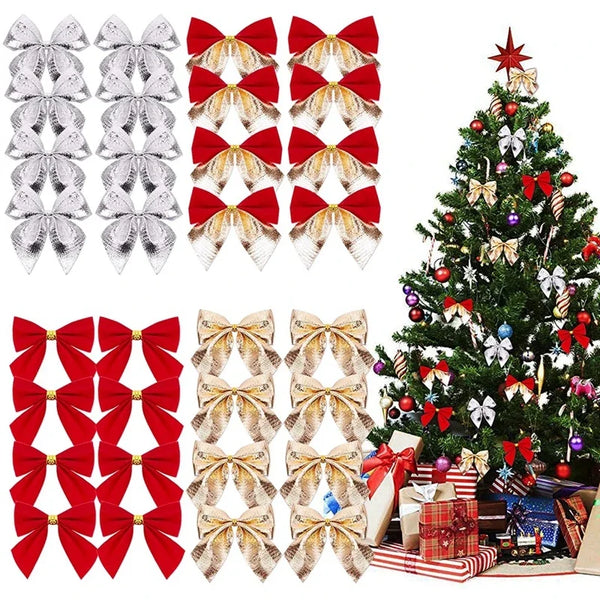 12pcs Mini Christmas Bows