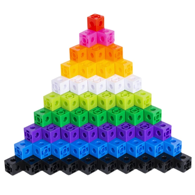 100Pcs Linking Cubes Math Manipulatives: