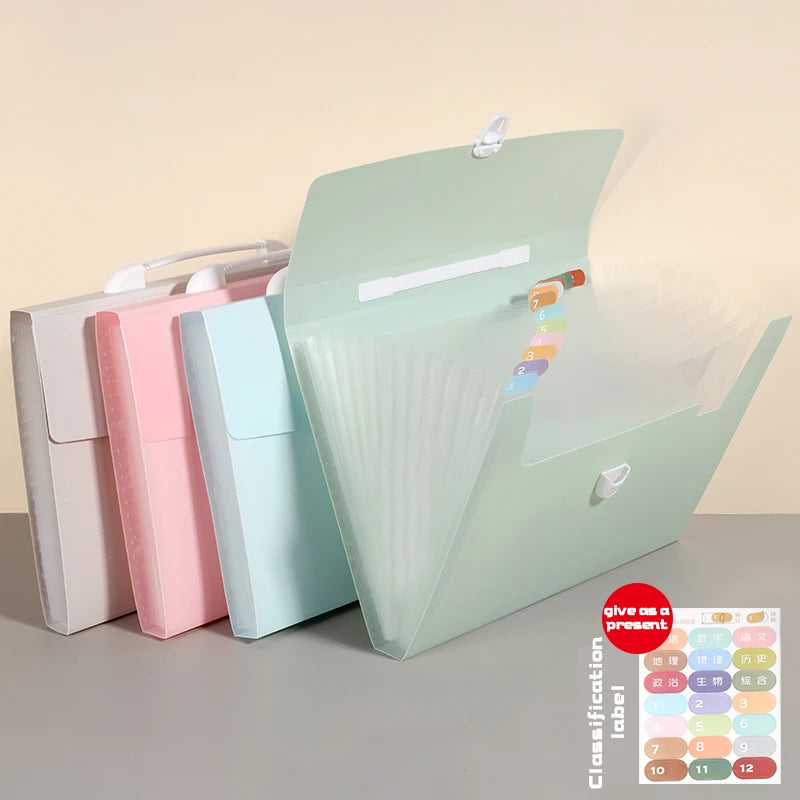 13-Pocket A4 Expanding File Folder