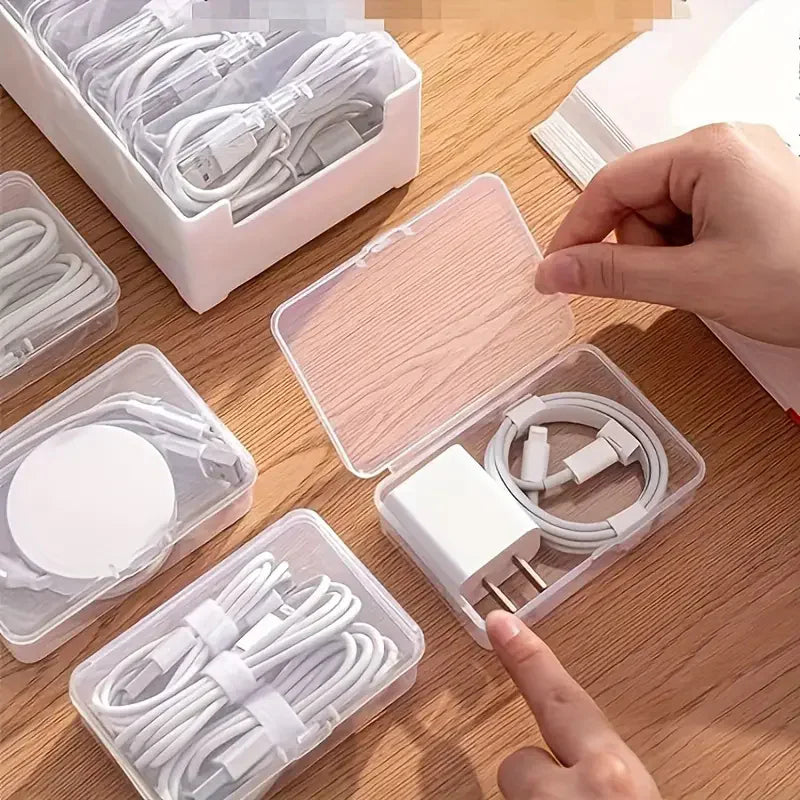 Cable Organizer Box Set – Durable Storage for Cords & Devices