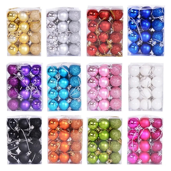 24PCS Christmas Tree Ball Ornaments