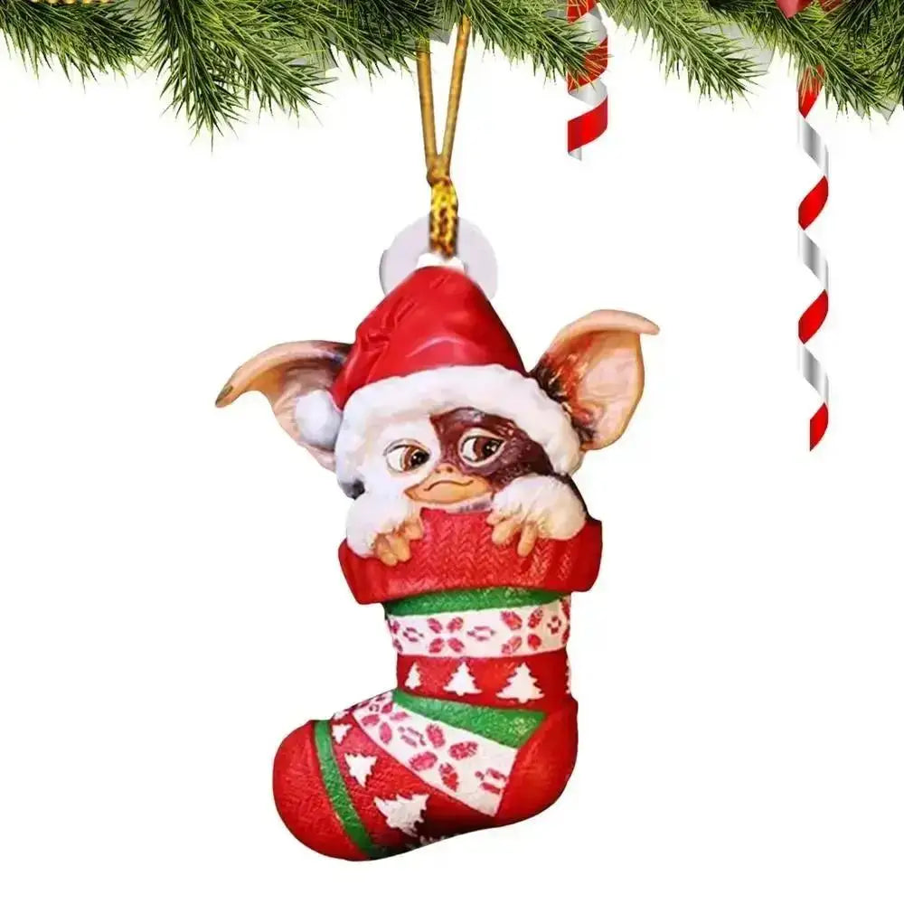 Gremlins Santa Hat Christmas Tree Pendant