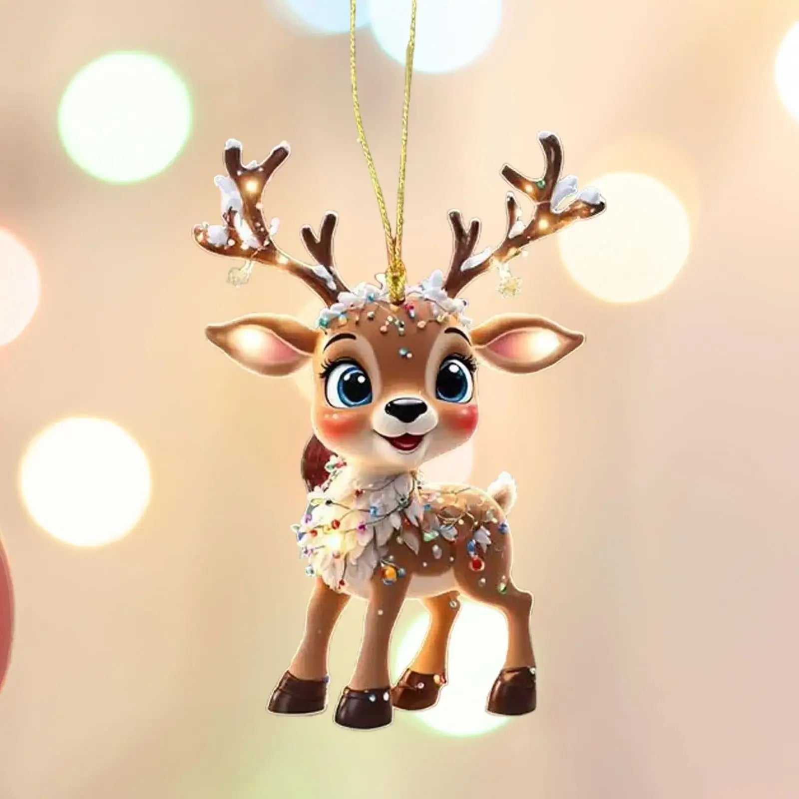 Christmas Deer Ornament – Elegant Reindeer