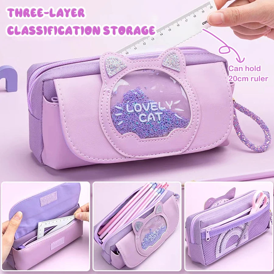 Kawaii Quicksand Pencil Case