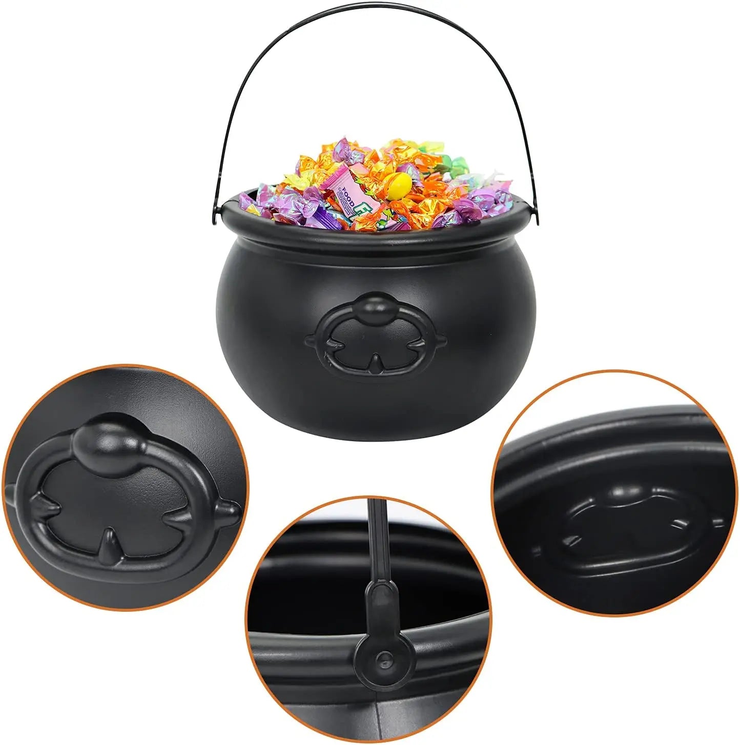 Halloween Candy Cauldron Bowl