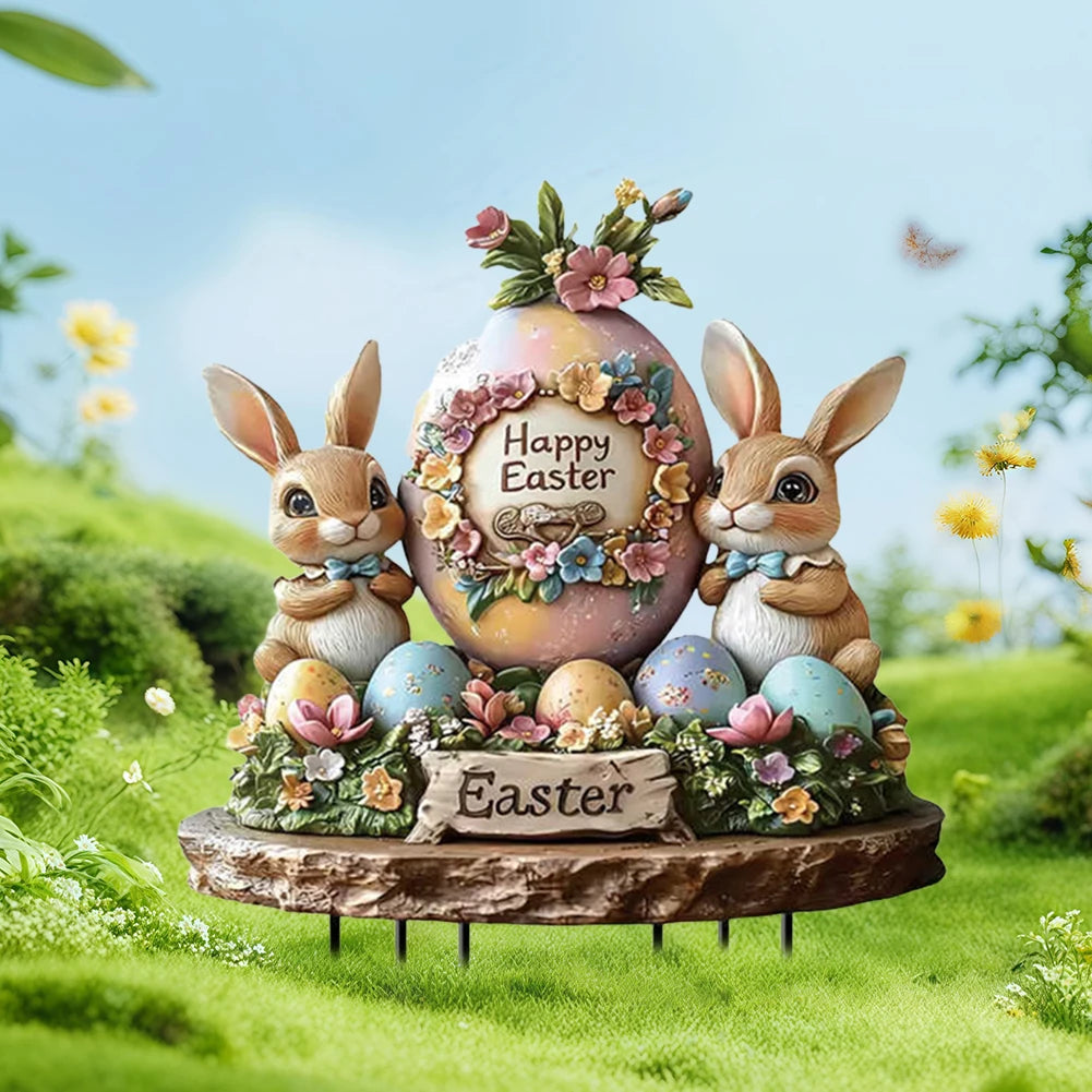Easter Acrylic Garden Sign