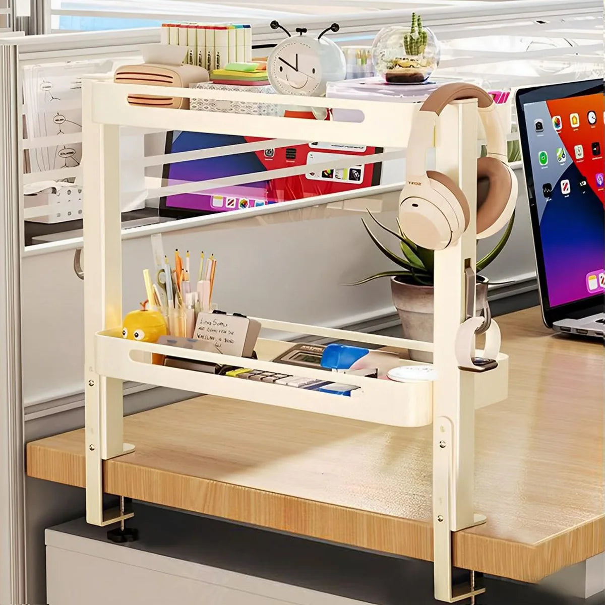 2-Layer Desktop Storage Shelf Organizer