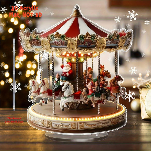 Christmas Merry Carousel Decoration