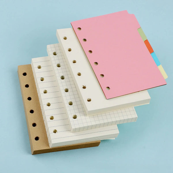 A7 Loose Leaf Refill Paper – 6-Hole Binder Pages for Planners & Journals