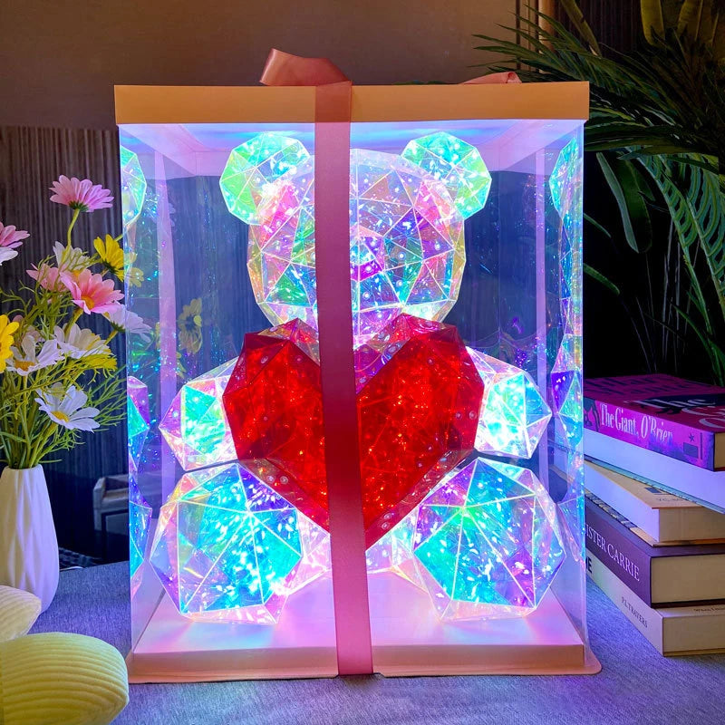 Colorful LED Glowing Bear Lamp