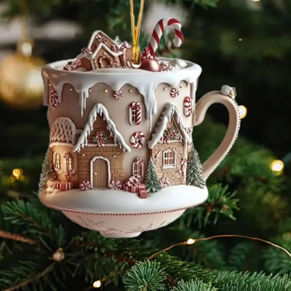 Christmas Coffee Cup Ornaments
