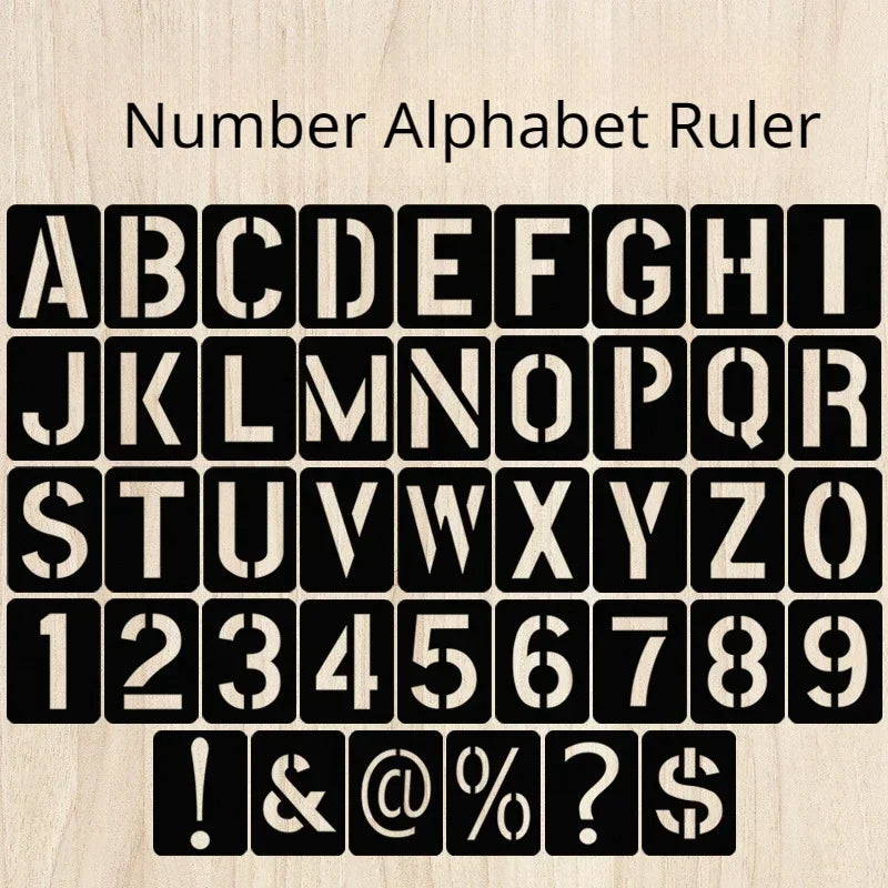 Alphabet & Number Stencil Set
