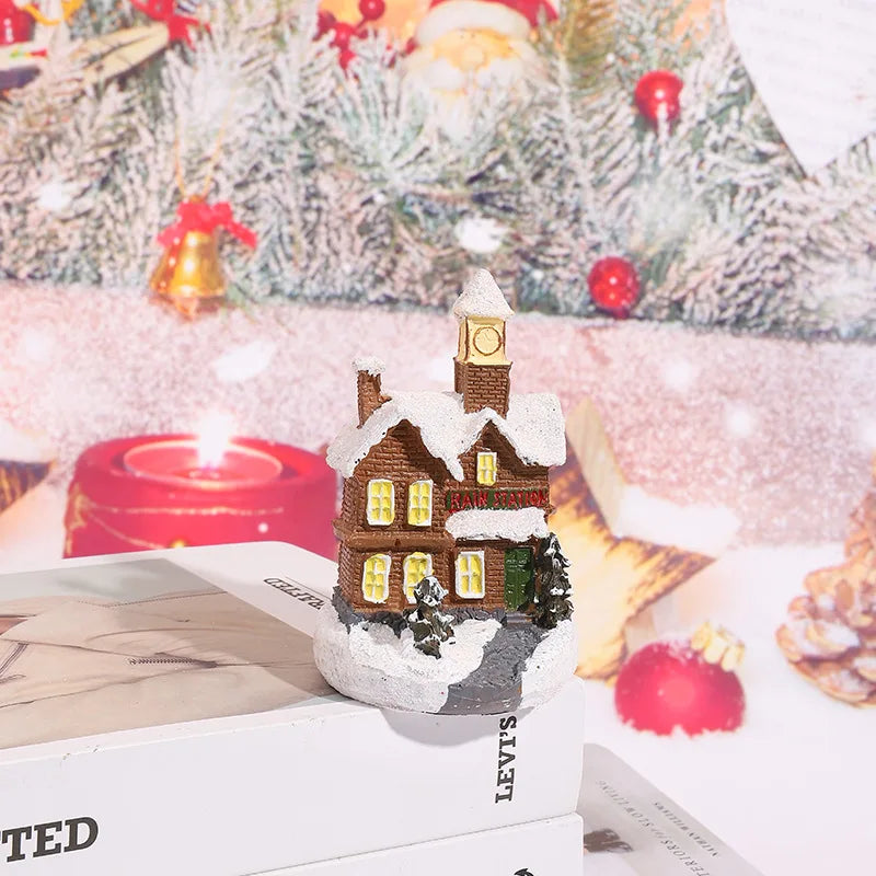 Christmas LED Glowing House Ornament