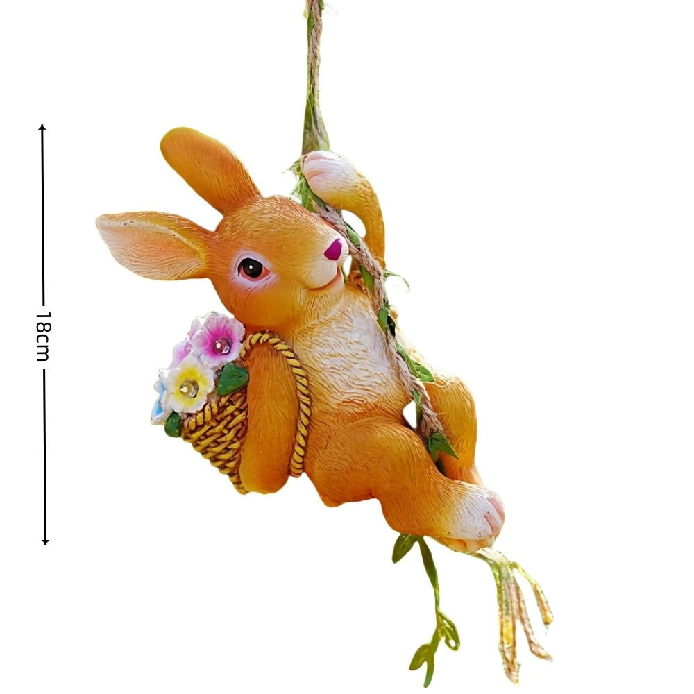Climbing Rabbit Solar Light Figurine