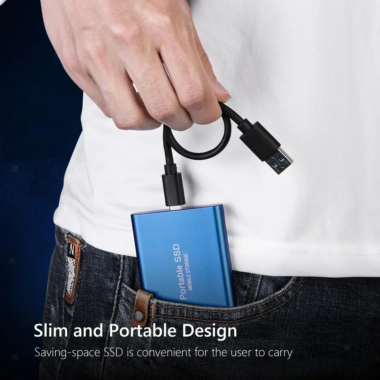 Portable Waterproof USB 3.1 External Hard Drive
