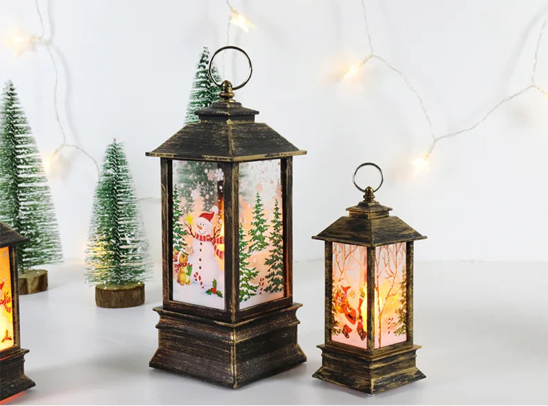 Christmas Snowman LED Candle Lamp