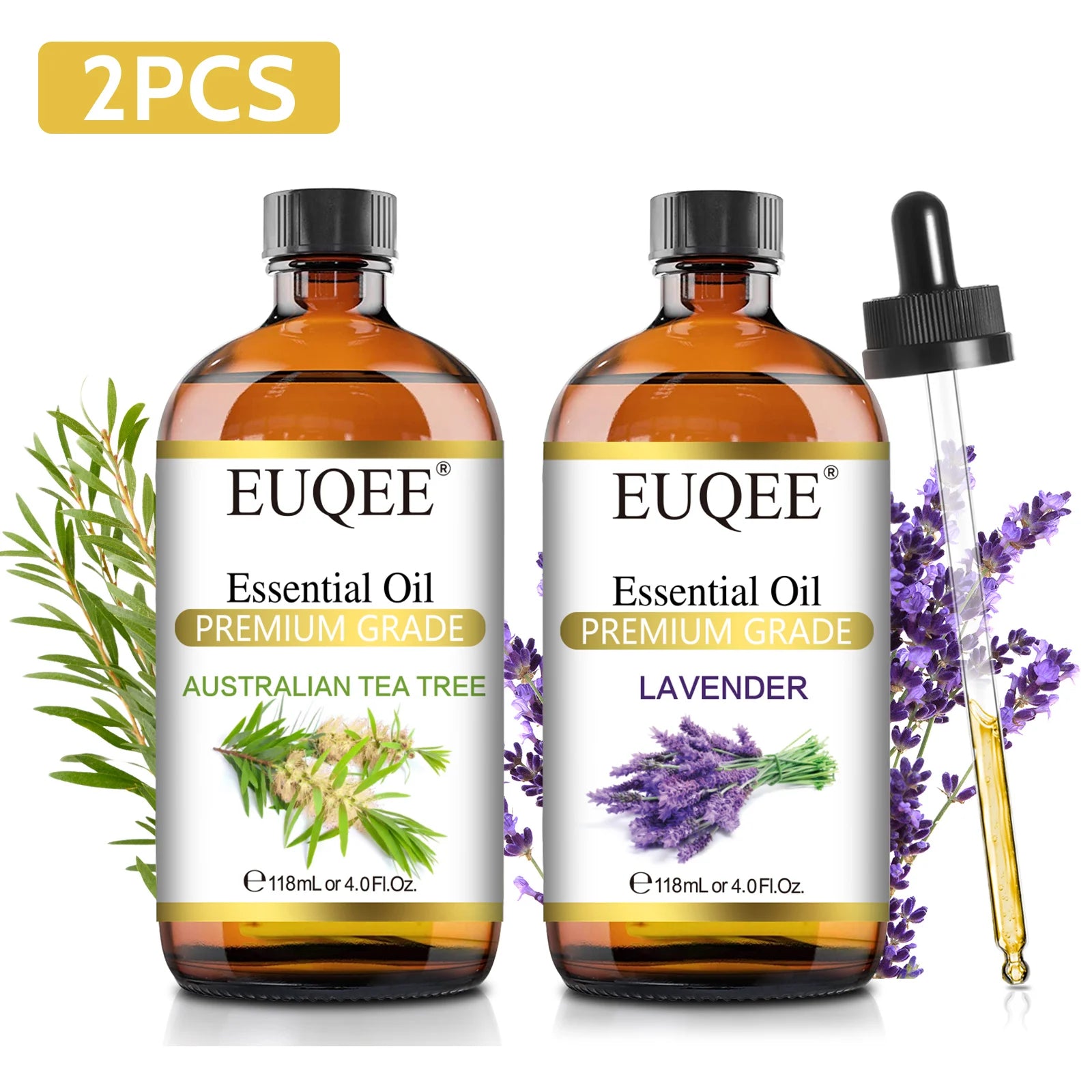 EUQEE 118ml Essential Oil with Glass Dropper
