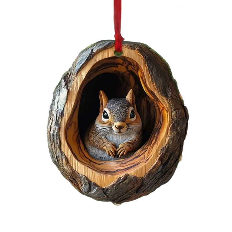 Acrylic Owl Christmas Tree Ornament