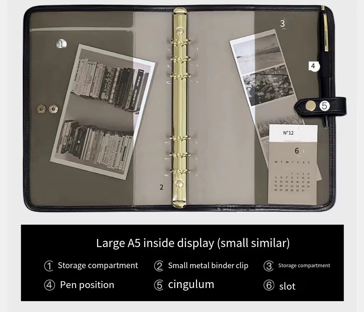 A5 A6 Soft Cover Binder Journal