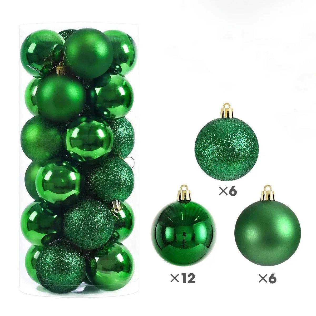 24PCS Christmas Tree Ball Ornaments