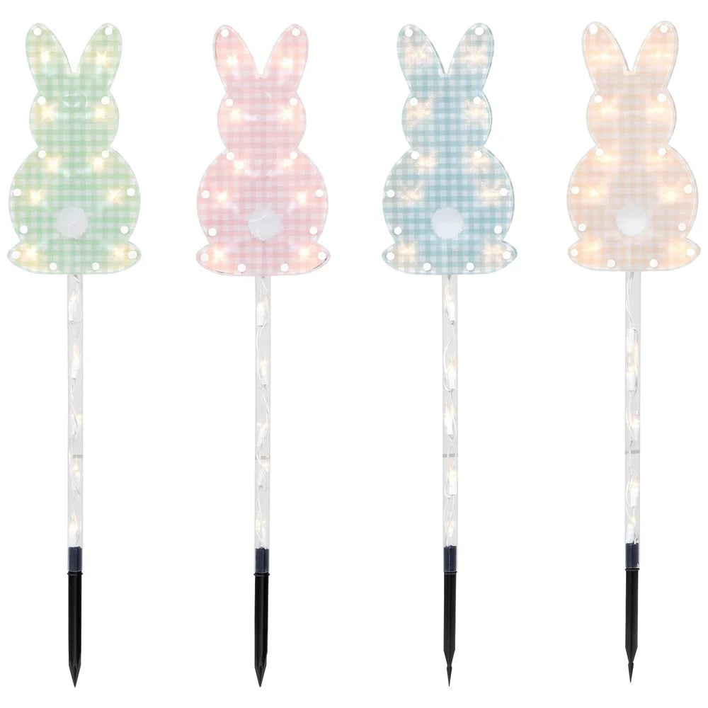 Lighted Easter Bunny Lawn Stakes
