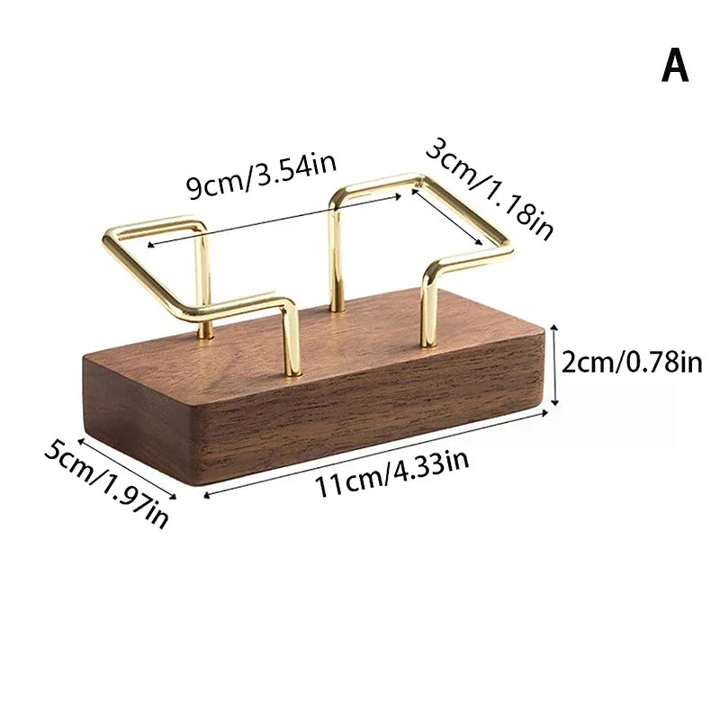 Wooden Business Card Holder Organizer