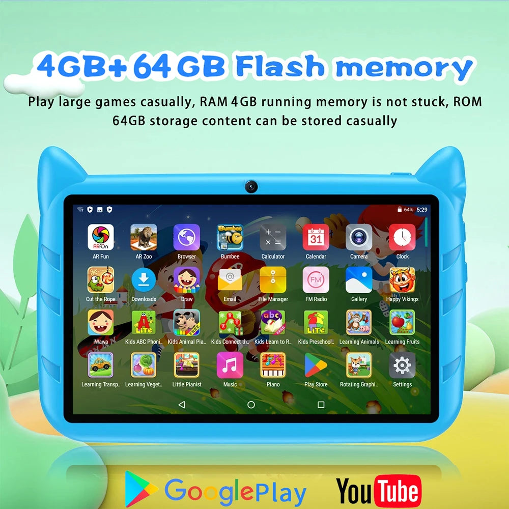 BDF 7" Kids Tablet – 4GB+64GB