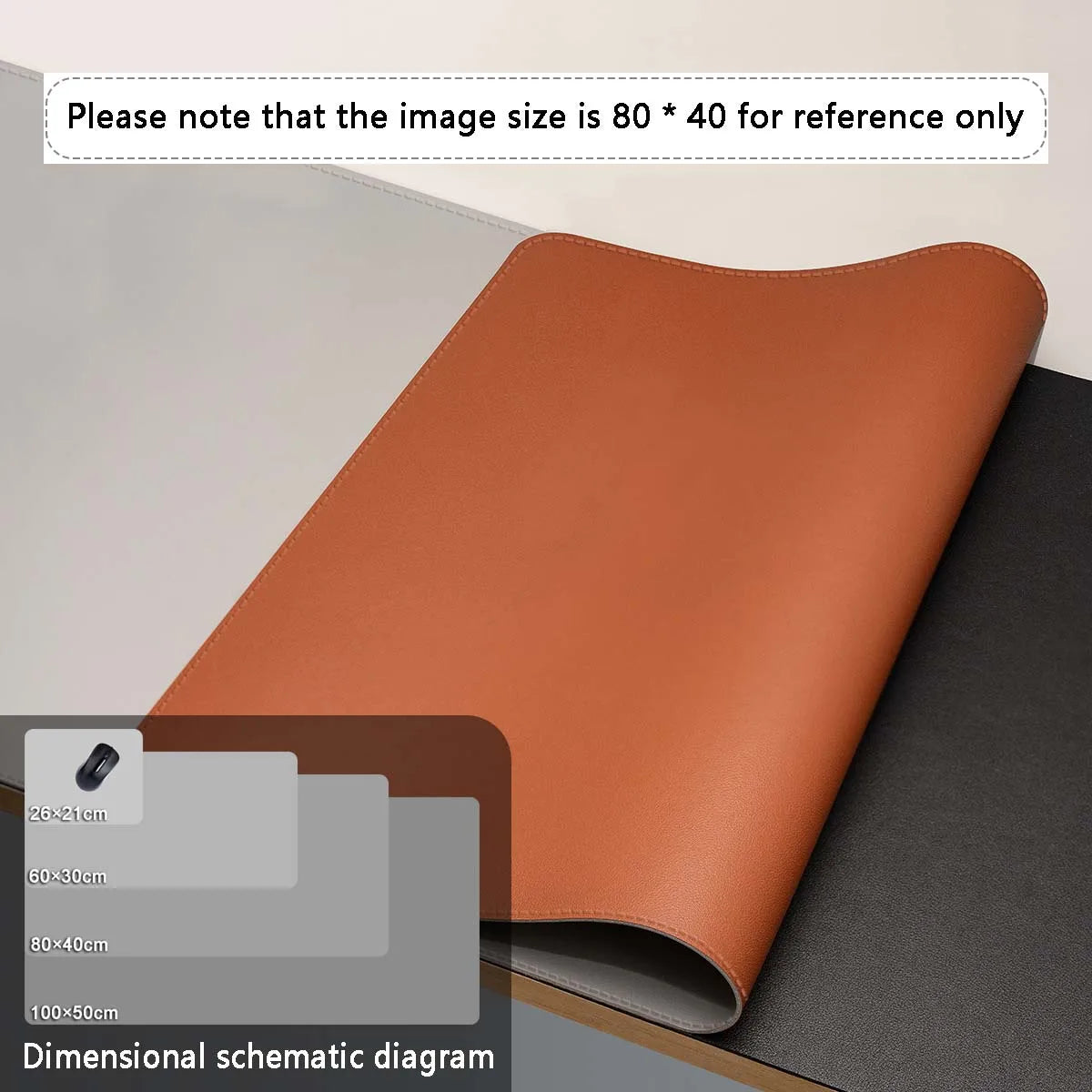 Large PU Leather Desk Mat