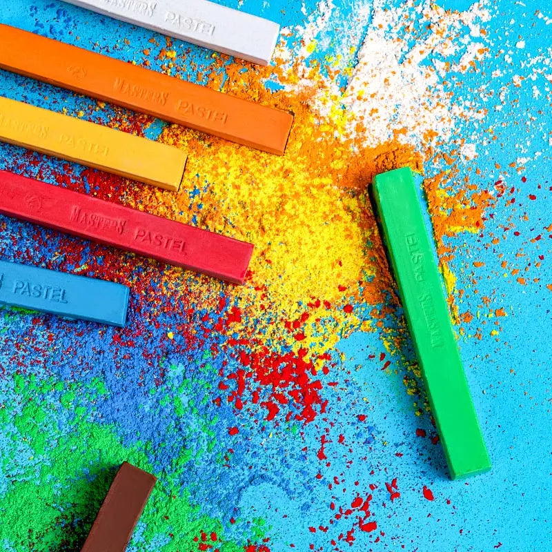 Soft Dry Pastel Chalk Crayons Set:
