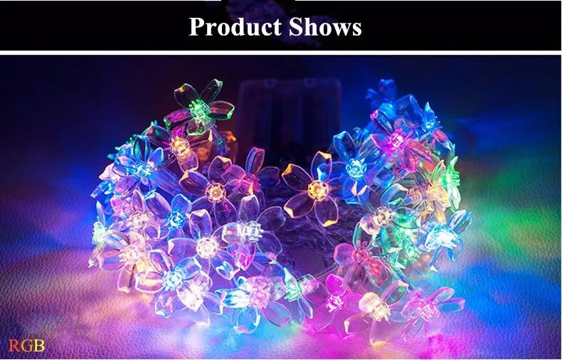 Cherry Blossom Garland Fairy Lights