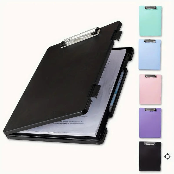 Black File Organizer Box
