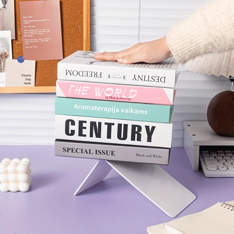 4/8PCS Clear Acrylic Bookends