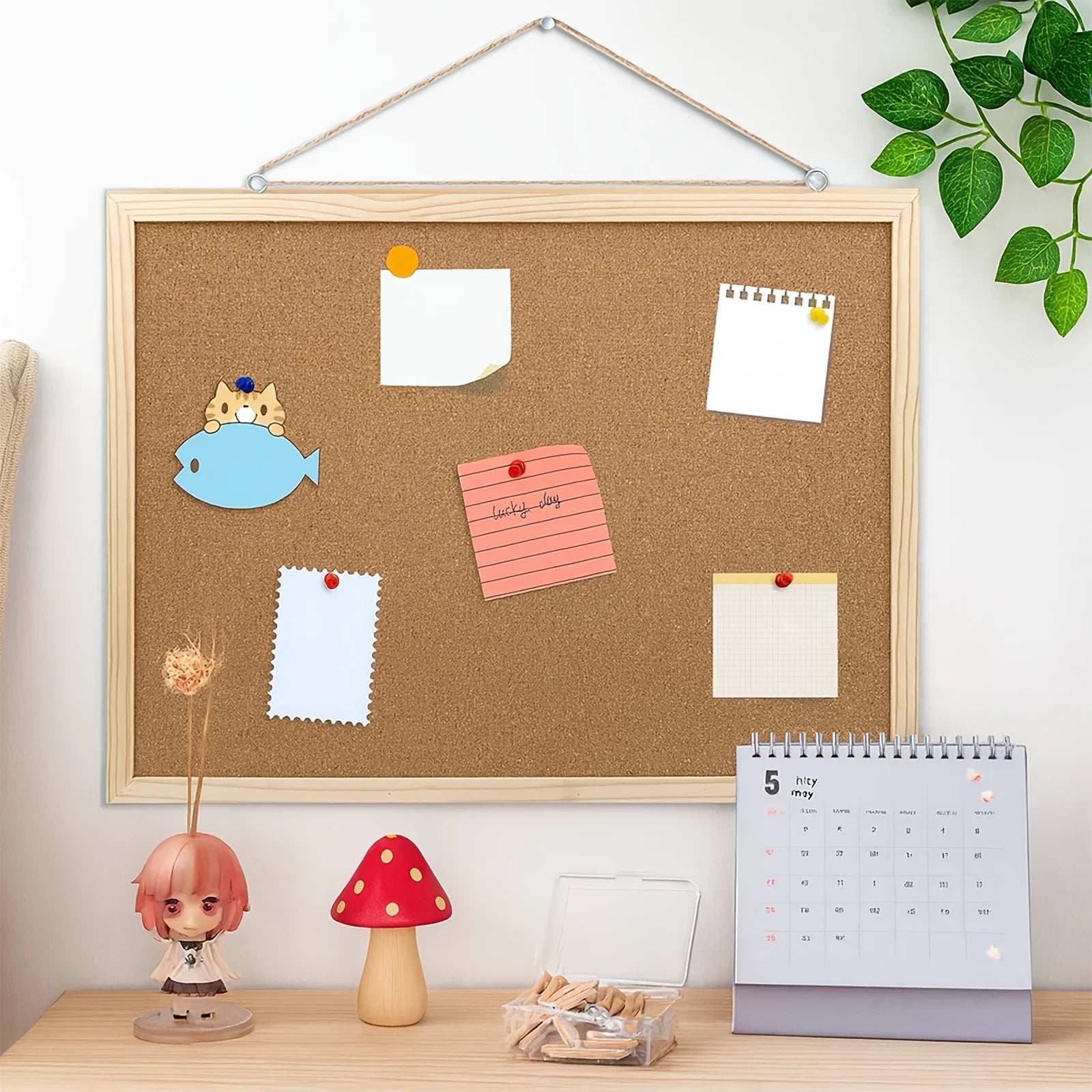 Pine Wood Framed Cork board